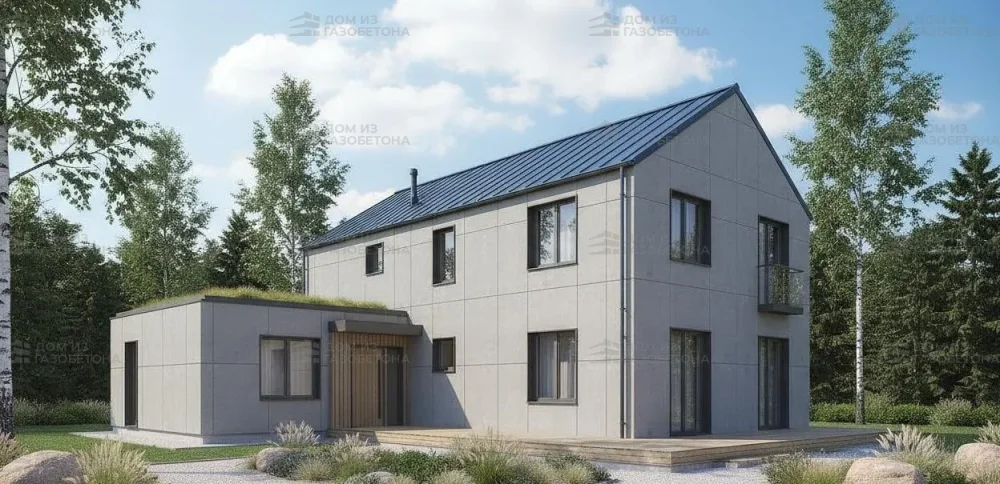 Проект Двухэтажный дом 24 на 15, 301 м2