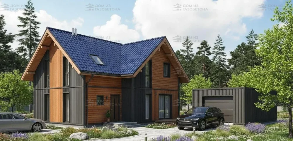 Проект Двухэтажный дом 8 на 12, 152 м2