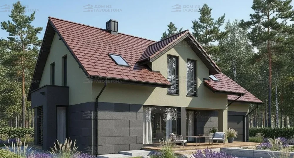 Проект Двухэтажный дом 14 на 12, 185 м2