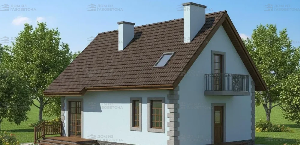 Проект Двухэтажный дом 10 на 8, 112 м2